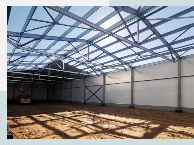 Строительство сенохранилищ в Касимове