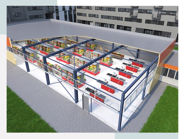 Строительство магазинов в Касимов от 652 руб. за м²