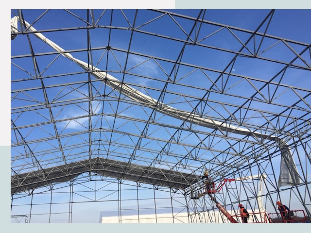 Шатровые ангары от 652 руб. в Касимове и Рязанской области