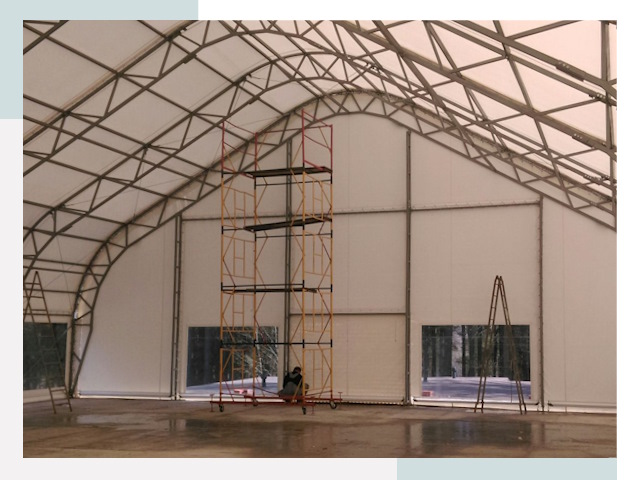 Шатровые ангары в Касимове