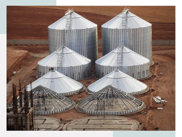 Строительство зерновых силосов в Касимове