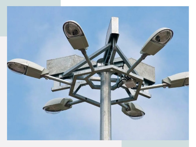 Монтаж осветительных мачт в Касимове