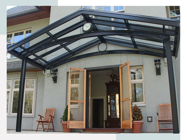 Козырьки металлические в Касимове