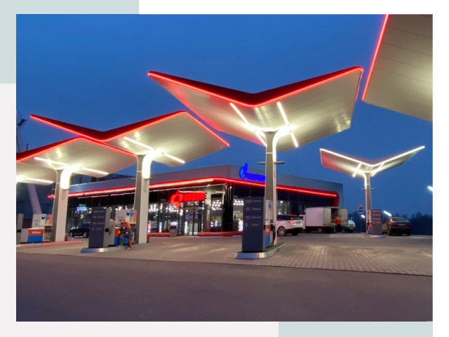 Навесы для АЗС в Касимове