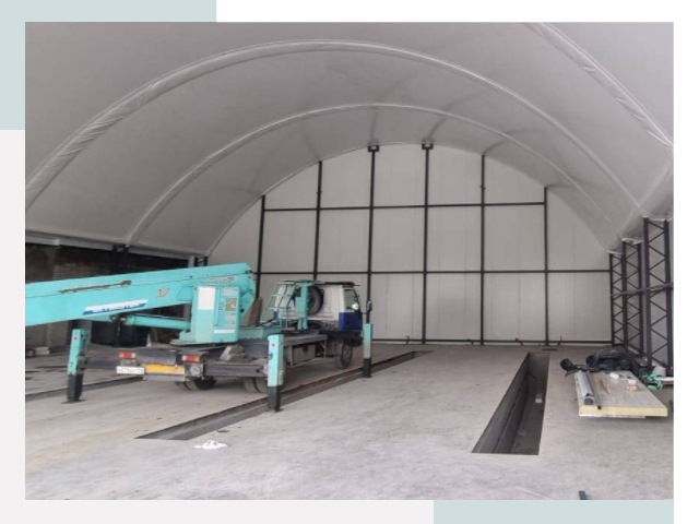 Внутреннее оснащение ангаров в Касимове