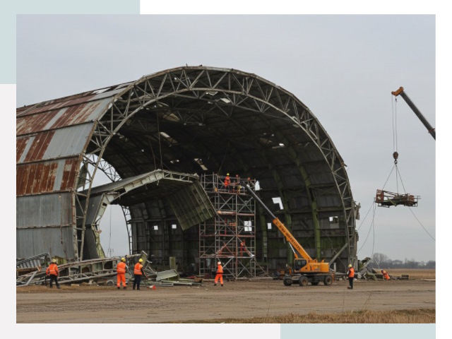 Демонтаж ангаров в Касимове