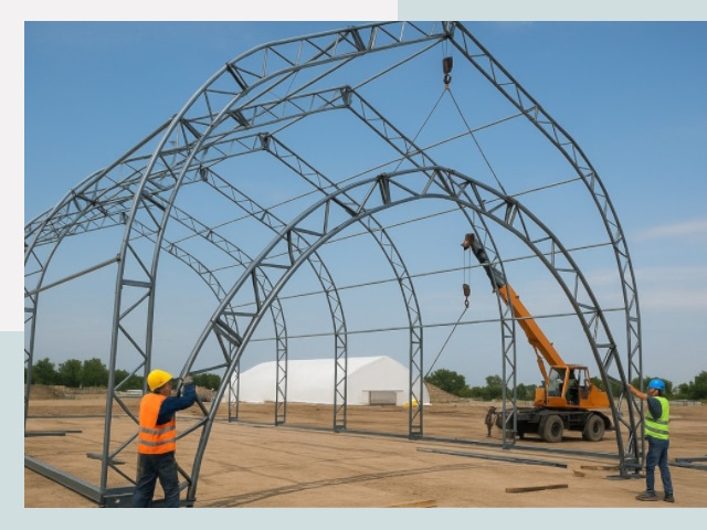 Монтаж ангаров в Касимове от 652 руб. - Надежно и быстро